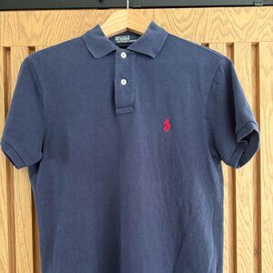 Polo by Ralph Lauren Dark Blue Short Sleeve Polo – Custom Fit – Size Small
